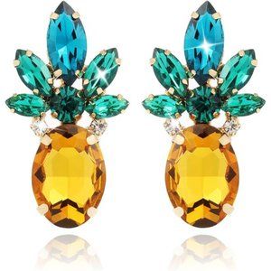 Pineapple Earrings Jewelry Gifts for Women Teens Girl-1 Pair
